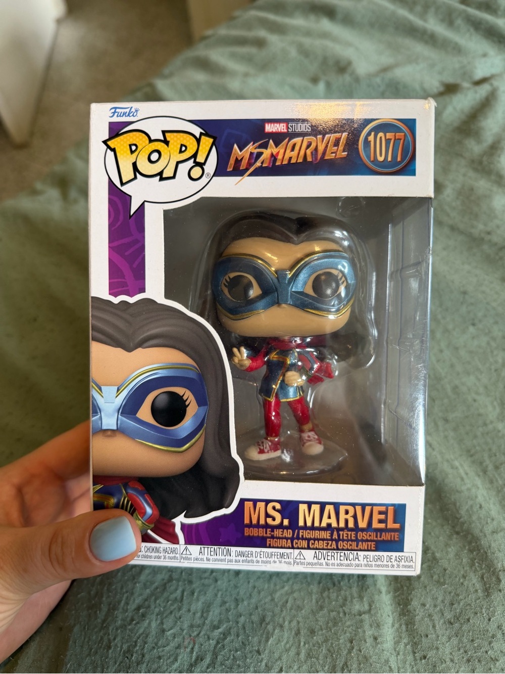 Funko Ms. Marvel Pop! Figure - Blue, Red & Gold